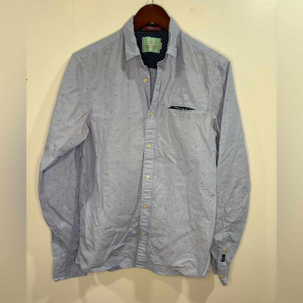 Men's Scotch & Soda Juiced Up Regular Fit Long Sleeve Button Up Size Small